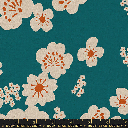 PREORDER CANVAS Paper Cuts 2 Hana Florals in Storytime RS1115 26L - Ruby Star Society Sold by the Yard